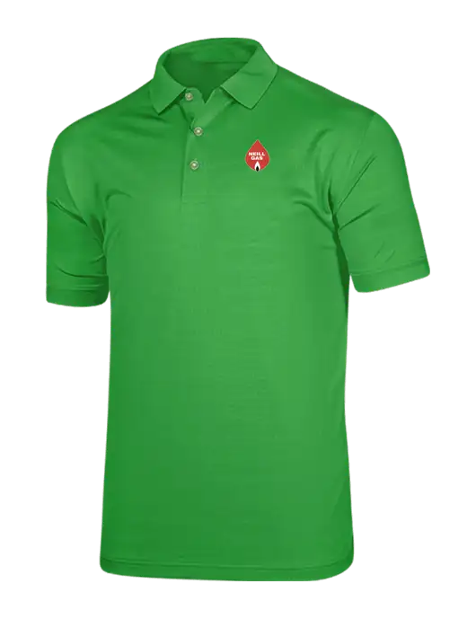 Callaway Vibrant Kelly Green Ventilated Polo w/Neill Gas Logo