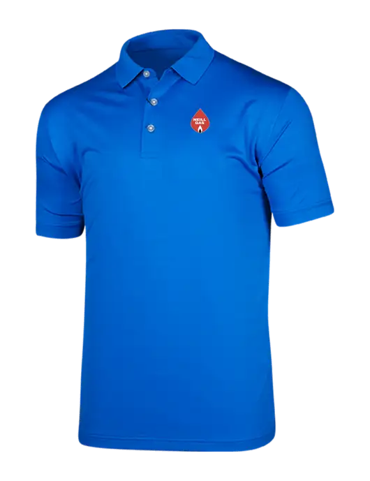 Callaway Vibrant Royal Blue Ventilated Polo w/Neill Gas Logo