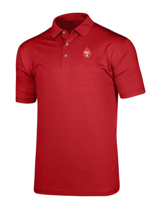 Callaway Vibrant Red Ventilated Polo w/Neill Gas Logo