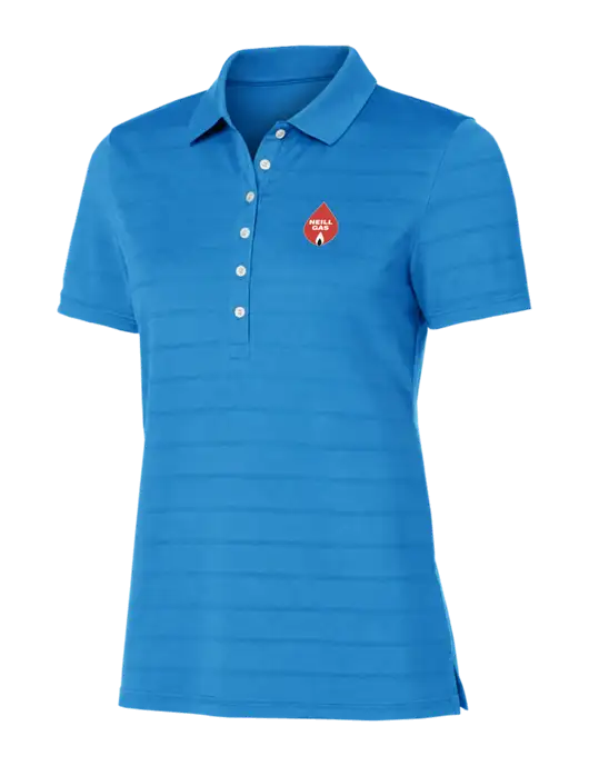 Callaway Womens Royal Blue Ventilated Polo w/Neill Gas Logo