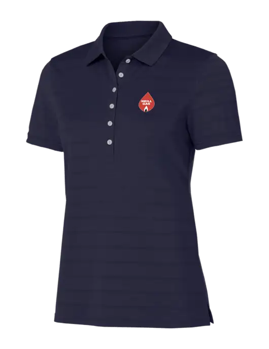 Callaway Womens Navy Ventilated Polo w/Neill Gas Logo