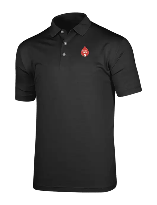 Callaway Vibrant Black Ventilated Polo w/Neill Gas Logo