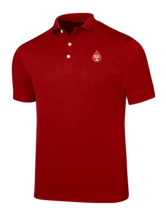 Callaway Ottoman Red Polo w/Neill Gas Logo
