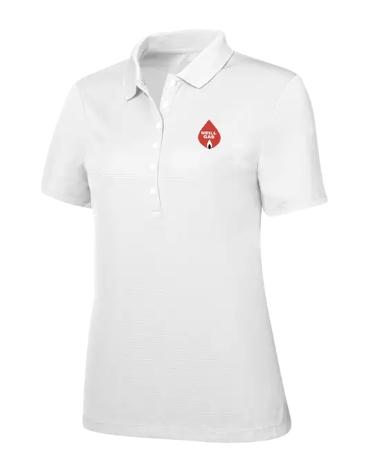 Callaway Womens Ottoman Bright White Polo w/Neill Gas Logo
