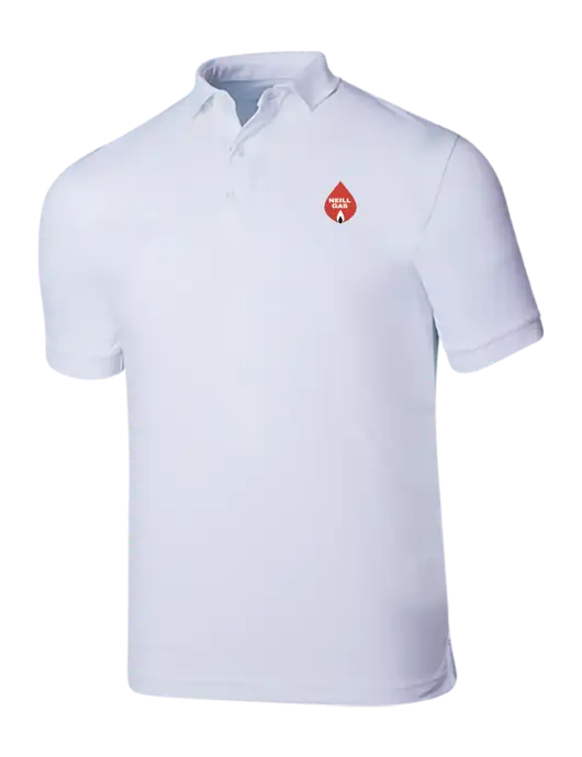 Callaway Ottoman Bright White Polo w/Neill Gas Logo