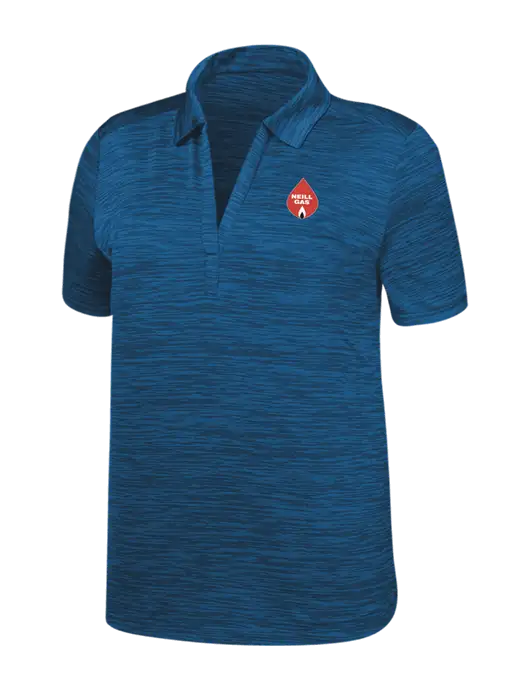 Callaway Womens Medium Slate Blue Broken Stripe w/Neill Gas Logo