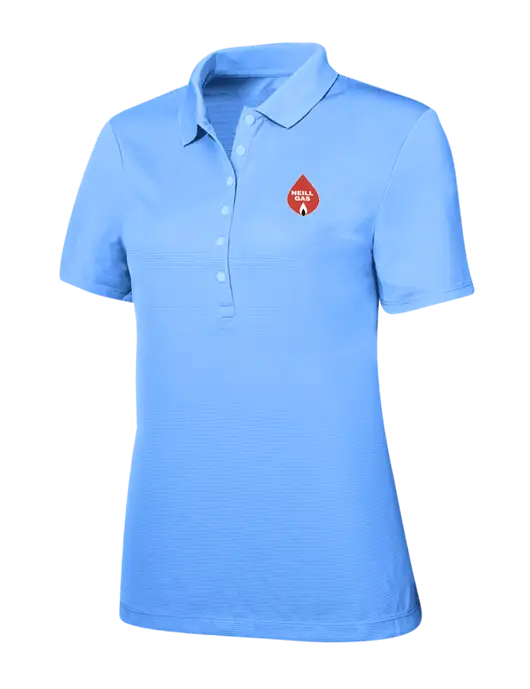 Callaway Womens Ottoman Light Blue Polo w/Neill Gas Logo