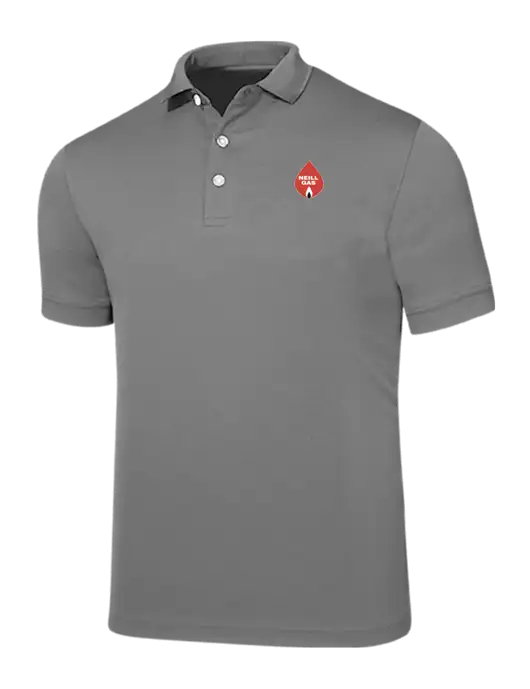 Callaway Ottoman Medium Grey Polo w/Neill Gas Logo