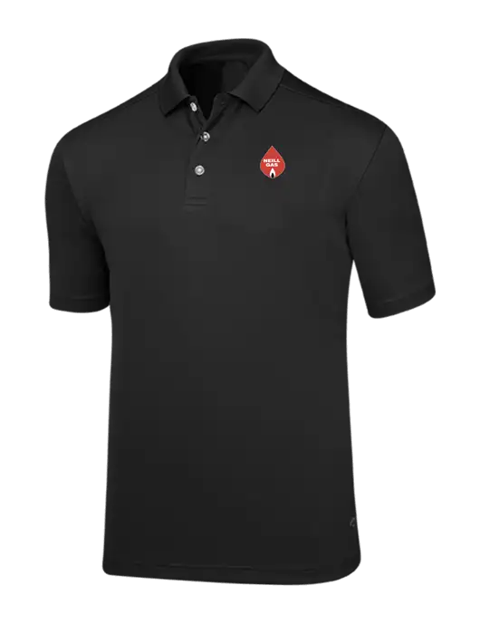 Callaway Core Black Performance Polo w/Neill Gas Logo