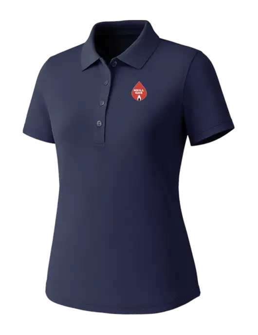 Callaway Womens Core Navy Performance Polo w/Neill Gas Logo