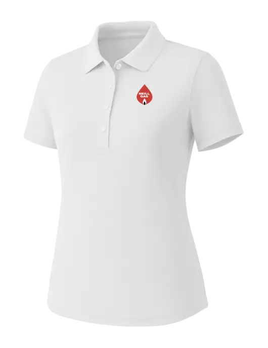 Callaway Womens Core Bright White Performance Polo w/Neill Gas Logo