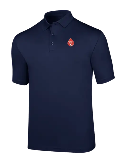Callaway Opti-Dri Navy Chev Polo w/Neill Gas Logo