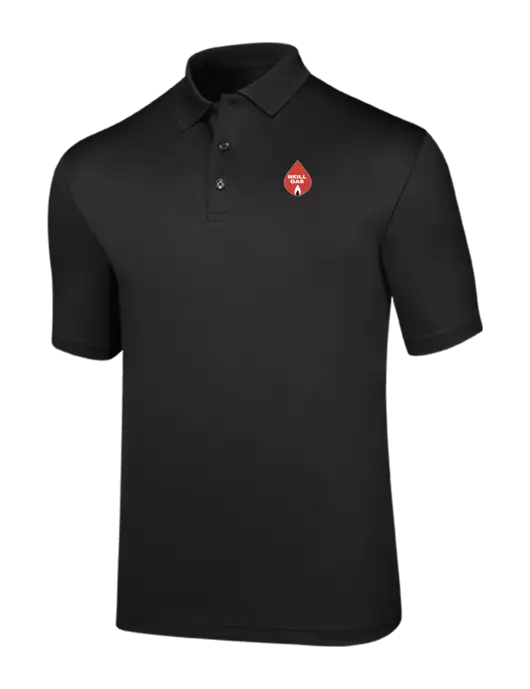 Callaway Opti-Dri Black Chev Polo w/Neill Gas Logo