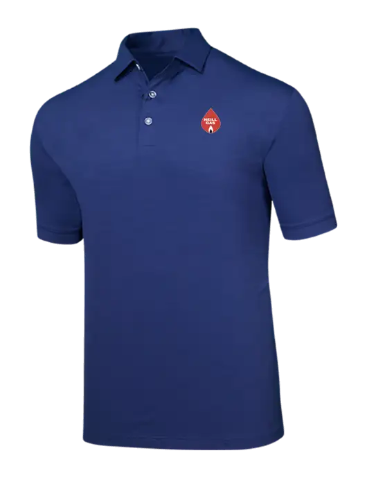 Callaway Navy Fashion Tonal Polo w/Neill Gas Logo