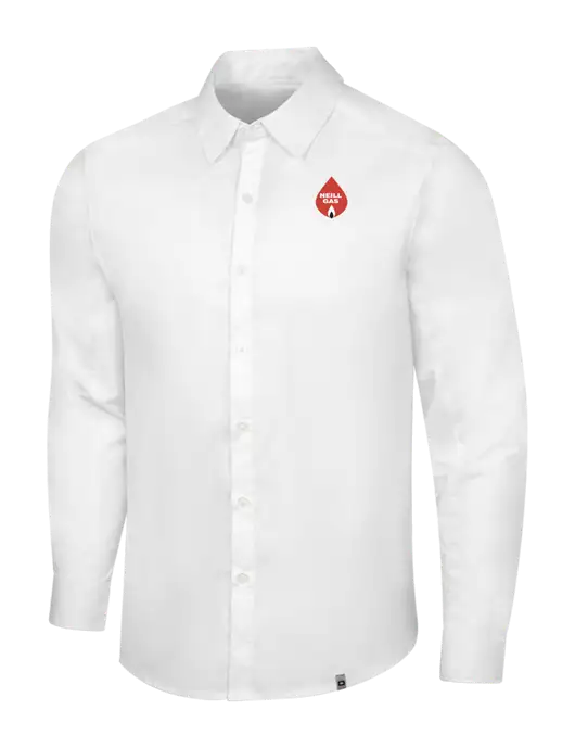 OGIO White Commuter Woven Shirt w/Neill Gas Logo