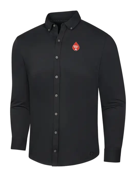 OGIO Blacktop Modern Code Stretch Button-Up Shirt w/Neill Gas Logo