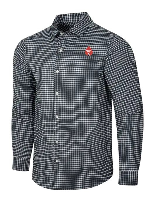 Dark Grey/White City Stretch Shirt w/Neill Gas Logo