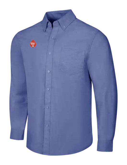 Navy SuperPro Oxford Shirt w/Neill Gas Logo