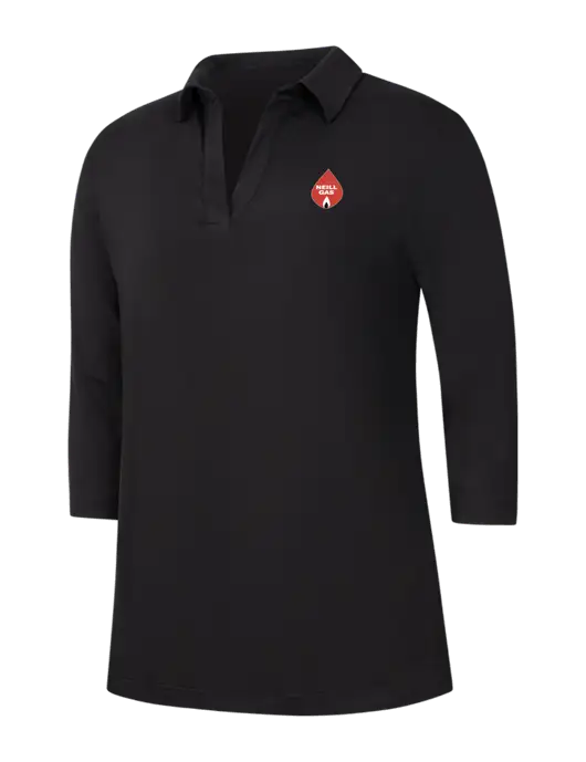 Womens Black Luxe Knit Tunic w/Neill Gas Logo