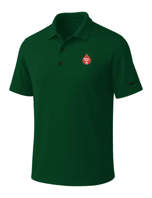 NIKE Dark Green Dri-Fit Micro Pique Polo w/Neill Gas Logo