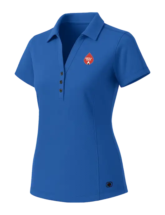 OGIO Womens Royal Blue ONYX Polo w/Neill Gas Logo