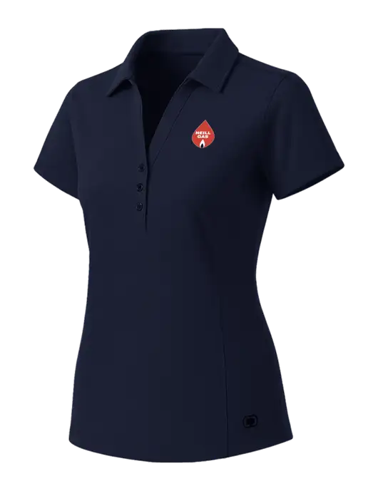 OGIO Womens Navy ONYX Polo w/Neill Gas Logo