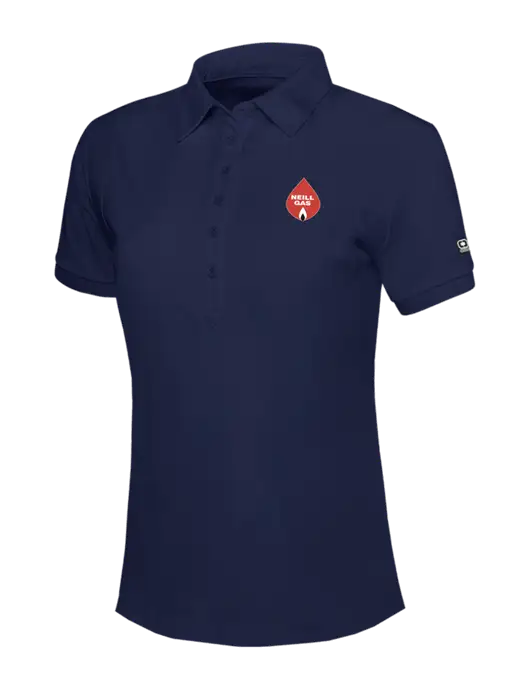 OGIO Womens Navy Jewel Polo w/Neill Gas Logo