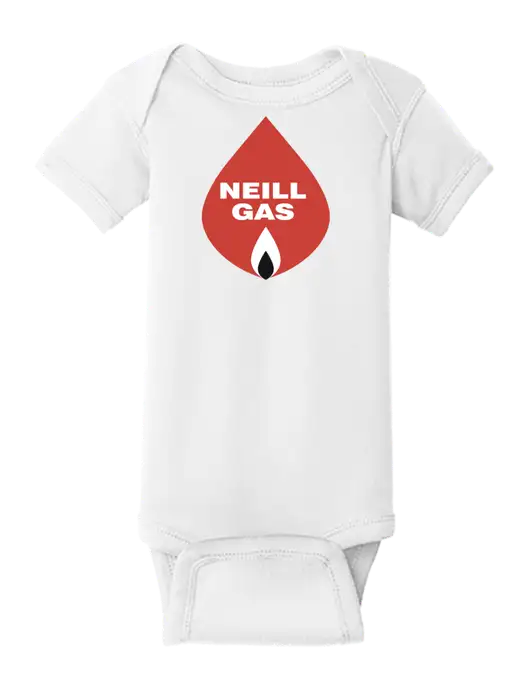 Rabbit Skins White Infant Short Sleeve Baby Rib Bodysuit w/Neill Gas Logo