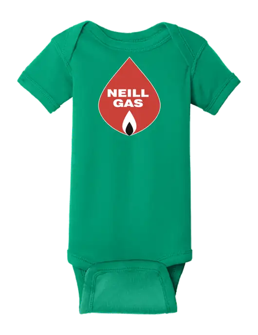 Rabbit Skins Kelly Infant Short Sleeve Baby Rib Bodysuit w/Neill Gas Logo