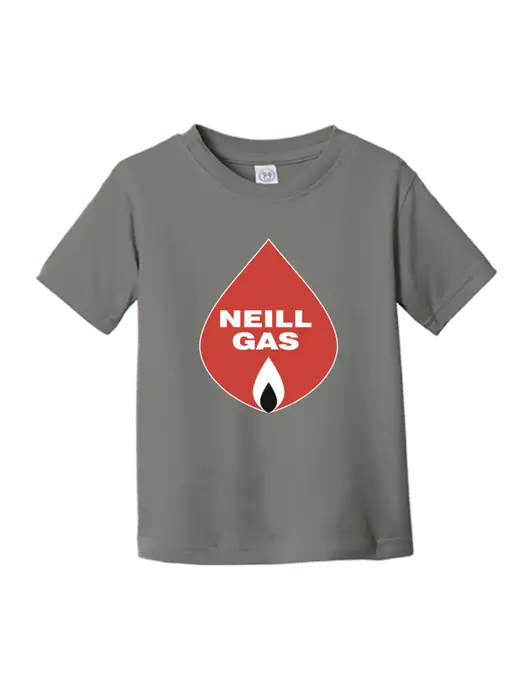 Rabbit Skins Charcoal Toddler Fine Jersey Tee w/Neill Gas Logo