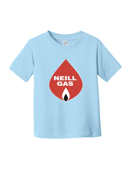 Rabbit Skins Light Blue Toddler Fine Jersey Tee w/Neill Gas Logo