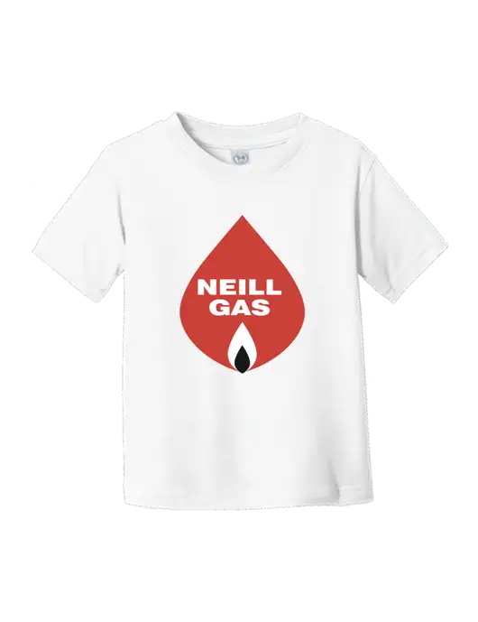 Rabbit Skins White Toddler Fine Jersey Tee w/Neill Gas Logo
