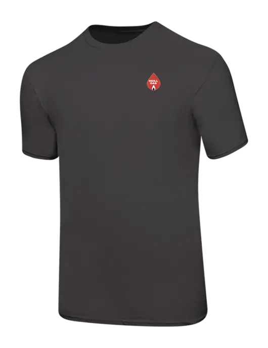 Ring Spun Charcoal 4.5 oz T-Shirt w/Neill Gas Logo