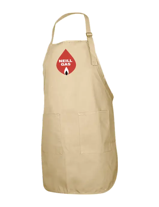 Full-Length Stone Apron With Pockets w/Neill Gas Logo