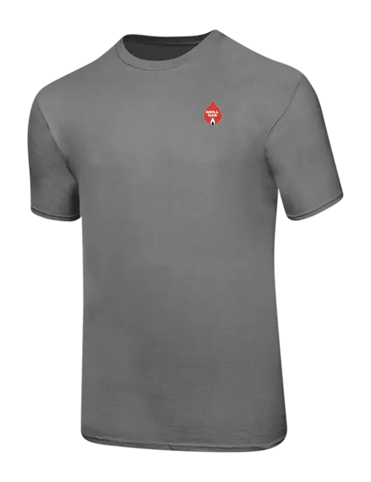 Ring Spun Medium Grey 4.5 oz T-Shirt w/Neill Gas Logo