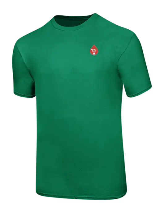 Ring Spun Kelly Green 4.5 oz T-Shirt w/Neill Gas Logo