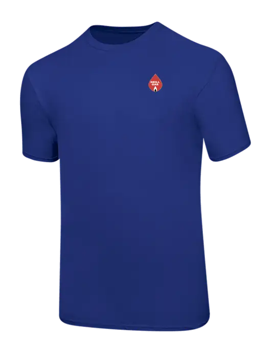 Ring Spun Royal 4.5 oz T-Shirt w/Neill Gas Logo