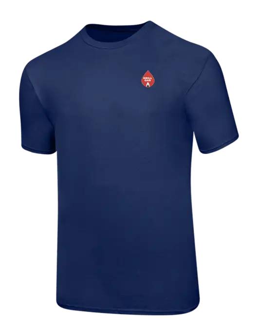 Ring Spun Navy 4.5 oz T-Shirt w/Neill Gas Logo