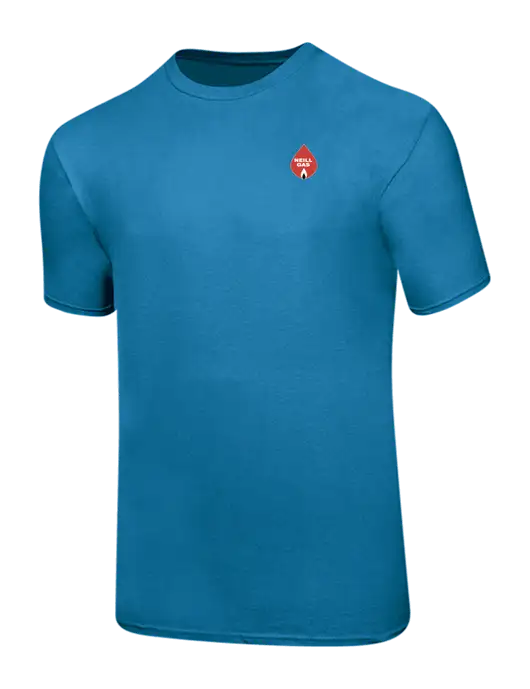 Ring Spun Sapphire 4.5 oz T-Shirt w/Neill Gas Logo