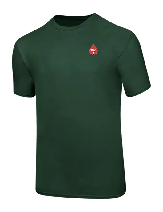 Ring Spun Forest Green 4.5 oz T-Shirt w/Neill Gas Logo