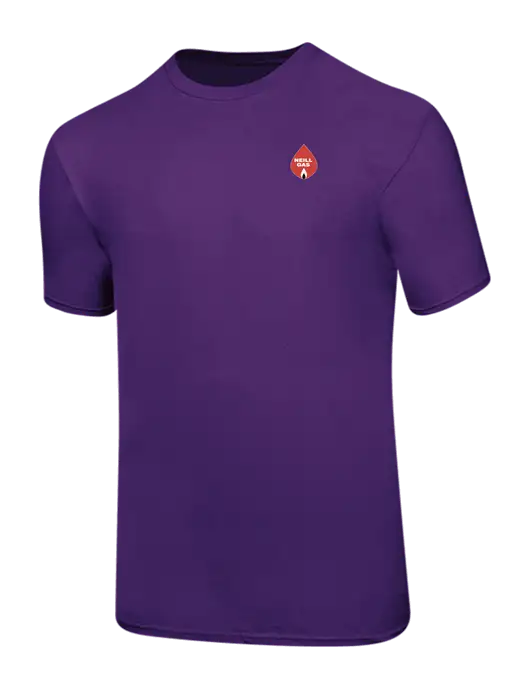 Ring Spun Purple 4.5 oz T-Shirt w/Neill Gas Logo