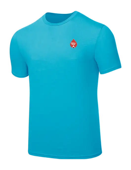 Seriously Soft Sapphire Blue T-Shirt w/Neill Gas Logo