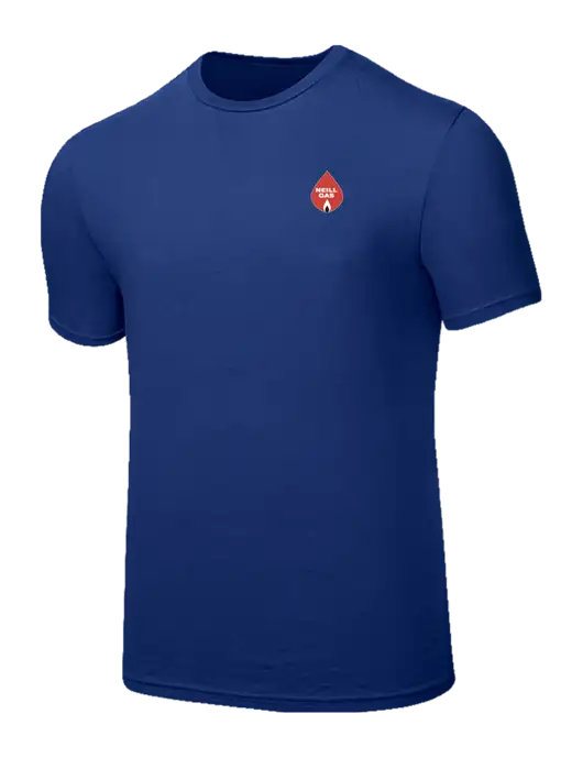 Seriously Soft Dark Royal T-Shirt w/Neill Gas Logo
