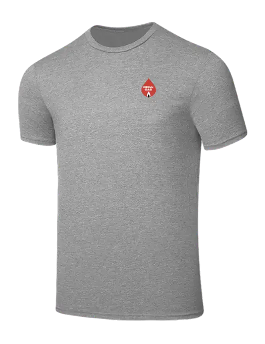 Seriously Soft Light Heather Grey T-Shirt w/Neill Gas Logo