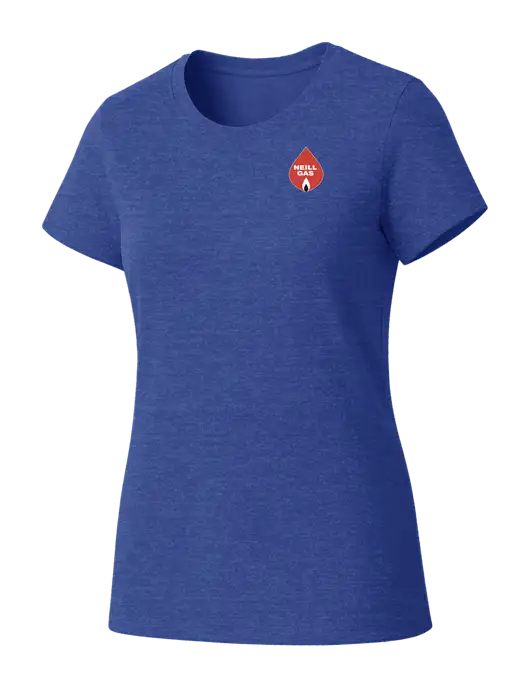 Womens Seriously Soft Royal Frost T-Shirt w/Neill Gas Logo