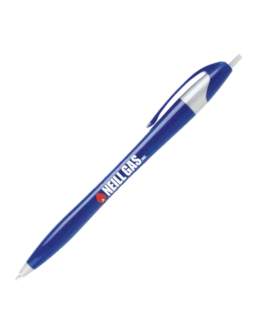 Novella Navy/Silver Corporate Pen- Blue Ink w/Neill Gas Logo