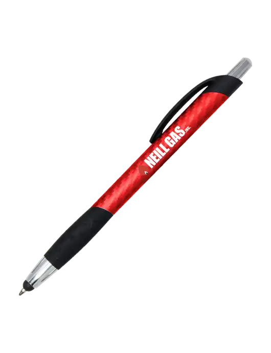 Sunray Red Stylus Pen - Black Ink w/Neill Gas Logo