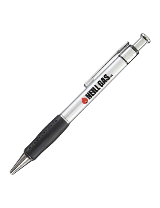 Malta Silver Pen - Black Ink w/Neill Gas Logo