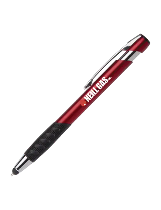 Alize Red Stylus Black Ink Pen w/Neill Gas Logo