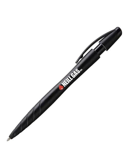 Awali Black Metallic Pen - Black Ink w/Neill Gas Logo